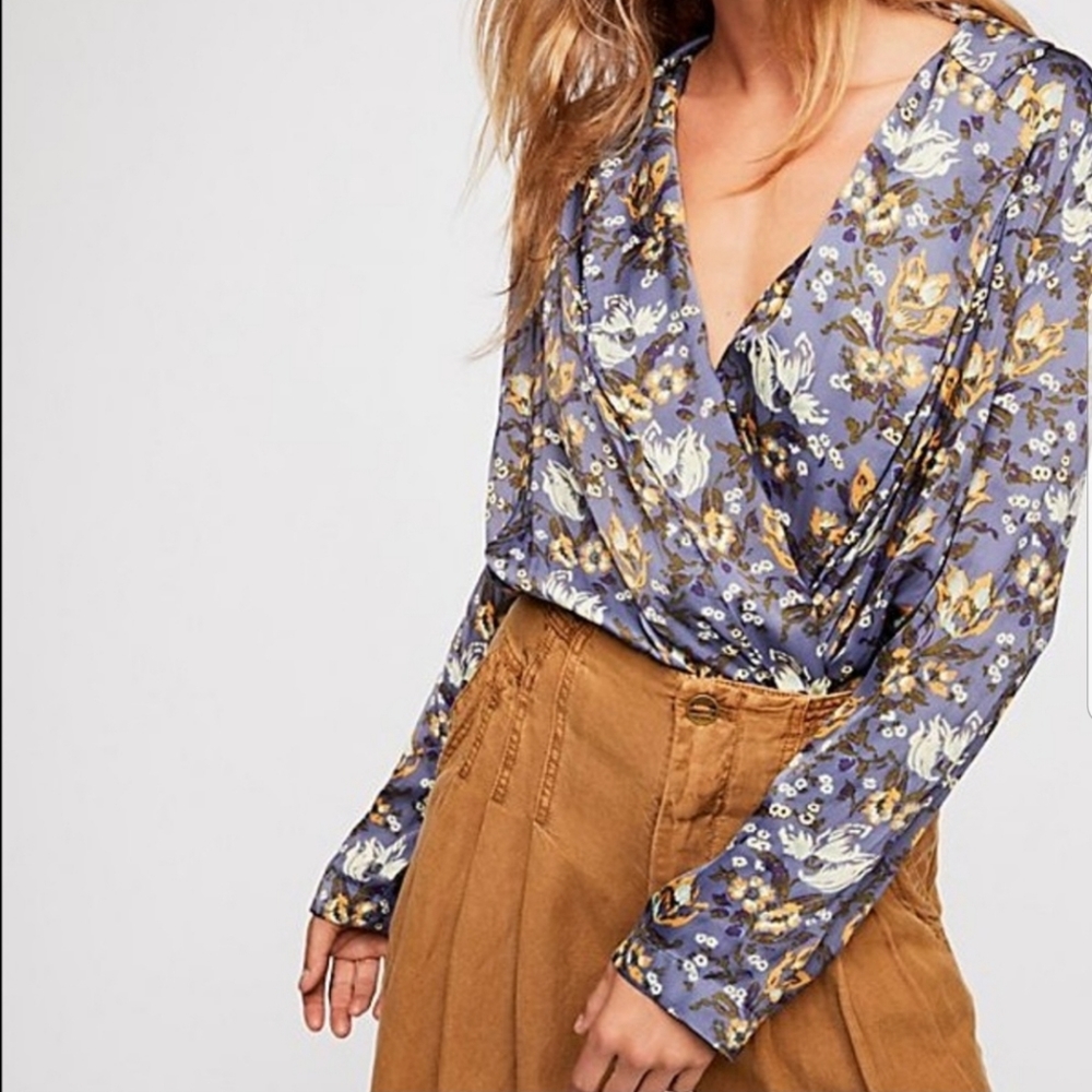 Free people Elsa Printed Bodysuit
